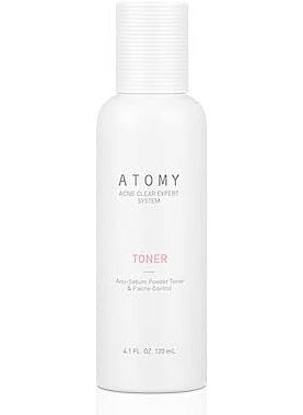 ATOMY Acne clear toner 41fl oz 120ml  antisebum powder toner and Pacnecontrol