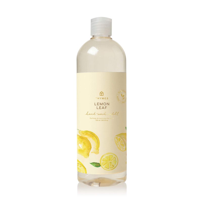 Thymes Hand Wash Refill - Lightly Scented Liquid Hand Soap for Bathroom and Kitchen Refill - Moisturizing Formula with Natural Ingredients (Lemon Leaf, 24.5 fl oz) - Image 1