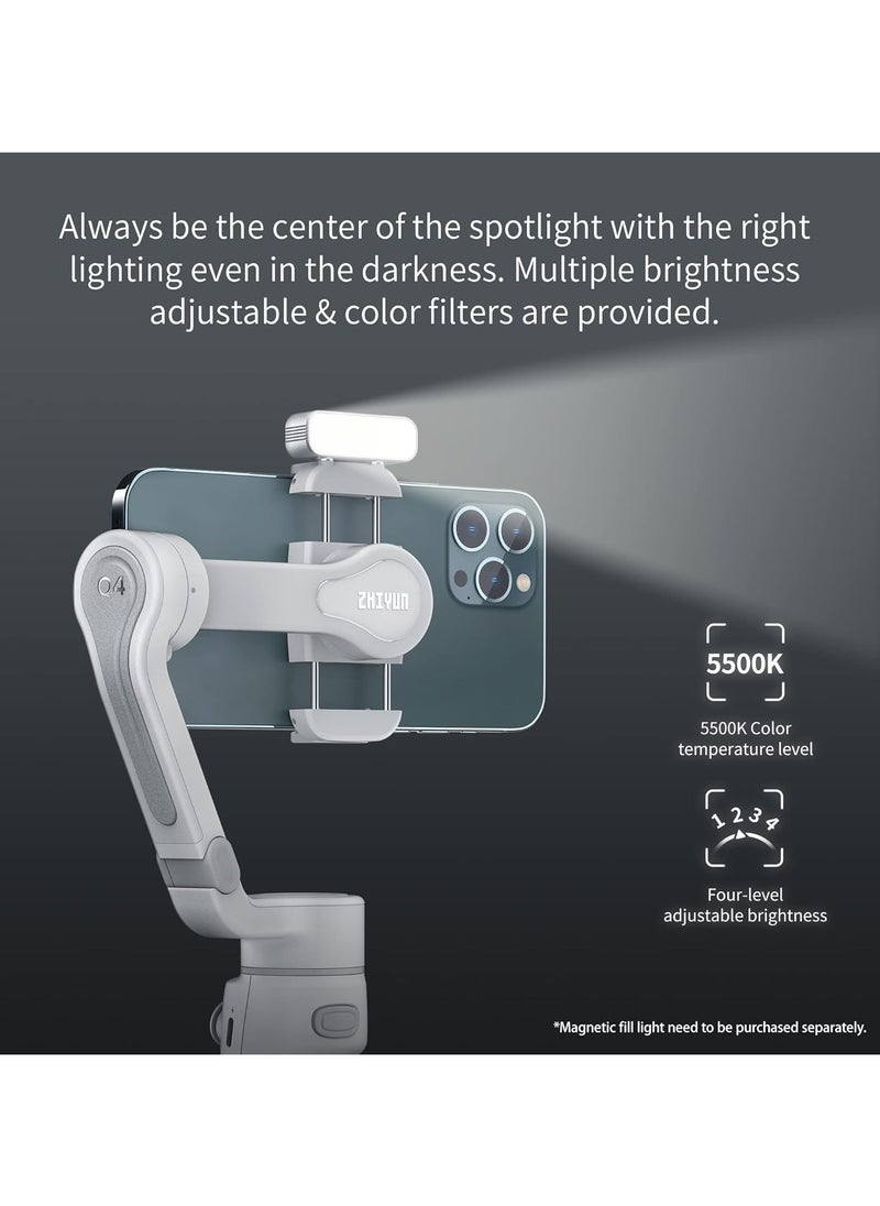 Zhiyun - Zhiyun SM-117 Smooth-Q4 3-Axis Mobile Gimbal Stabilizer, Grey - Image 1