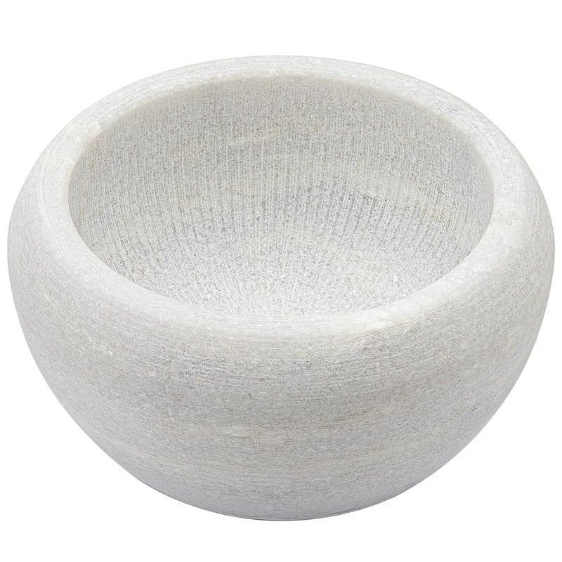 Shaving Soap  Cream Bowl for Men Natural White Marble Stone Heat Preservation Easier to Whip Up a Fantastic Foam with Interior Microridges Art of Shave Lather bowl