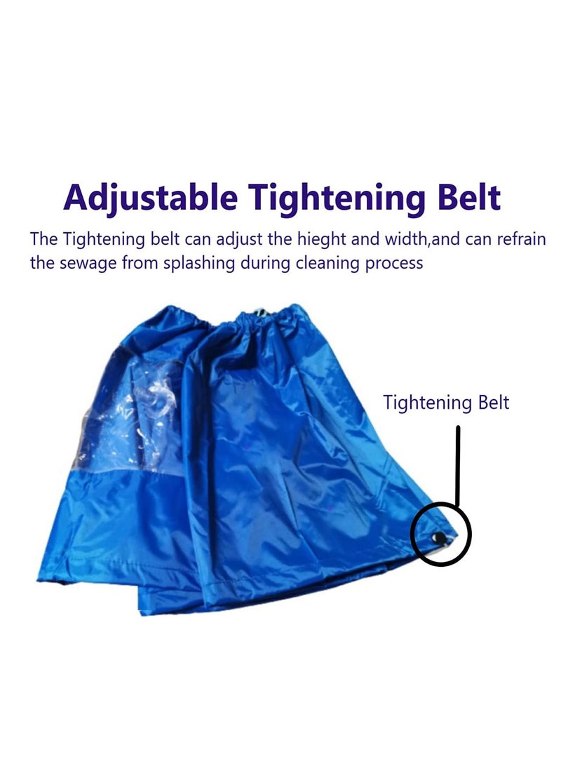 رات سو غطاء مقاوم للماء لتنظيف مكيف الهواء مع واقي منفذ تصريف الأنبوب وكيس غسيل الغبار ومنفذ تصريف للوحدات الكبيرة بحجم 2P إلى 3P - Image 2