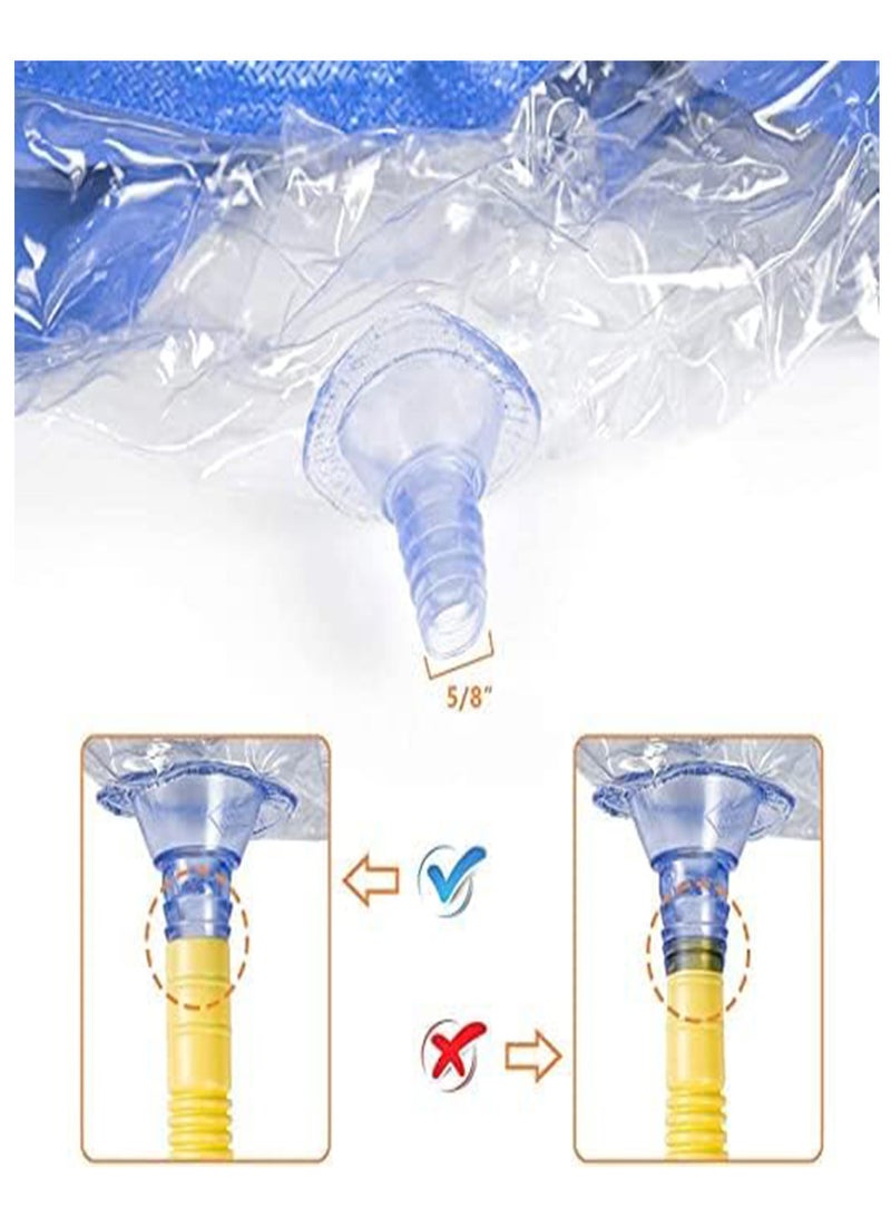 رات سو غطاء مقاوم للماء لتنظيف مكيف الهواء مع واقي منفذ تصريف الأنبوب وكيس غسيل الغبار ومنفذ تصريف للوحدات الكبيرة بحجم 2P إلى 3P - Image 5