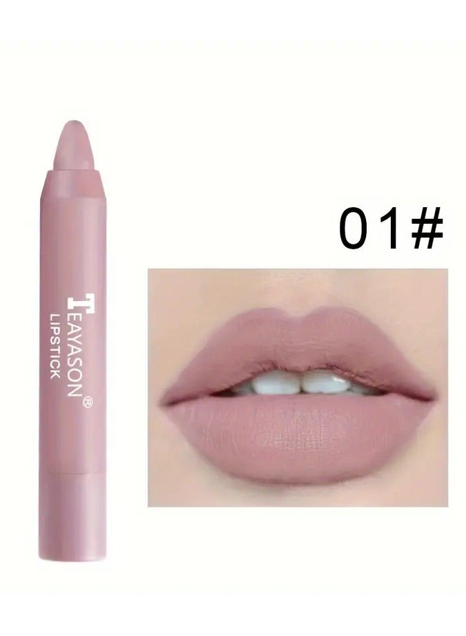 تي ياسون أحمر شفاه غير لامع، ملمع شفاه مرطب، سهل التلوين، ملمع شفاه، قلم أحمر شفاه دوار، هدايا عيد الحب - Image 1