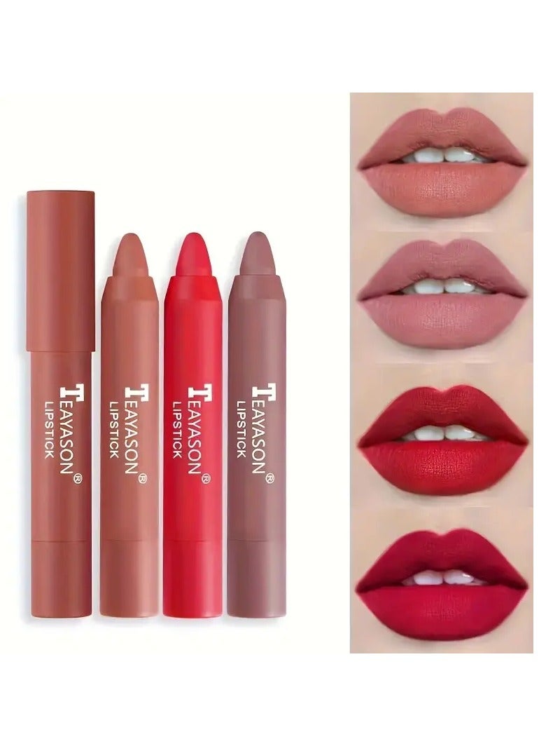 تي ياسون أحمر شفاه غير لامع، ملمع شفاه مرطب، سهل التلوين، ملمع شفاه، قلم أحمر شفاه دوار، هدايا عيد الحب - Image 3