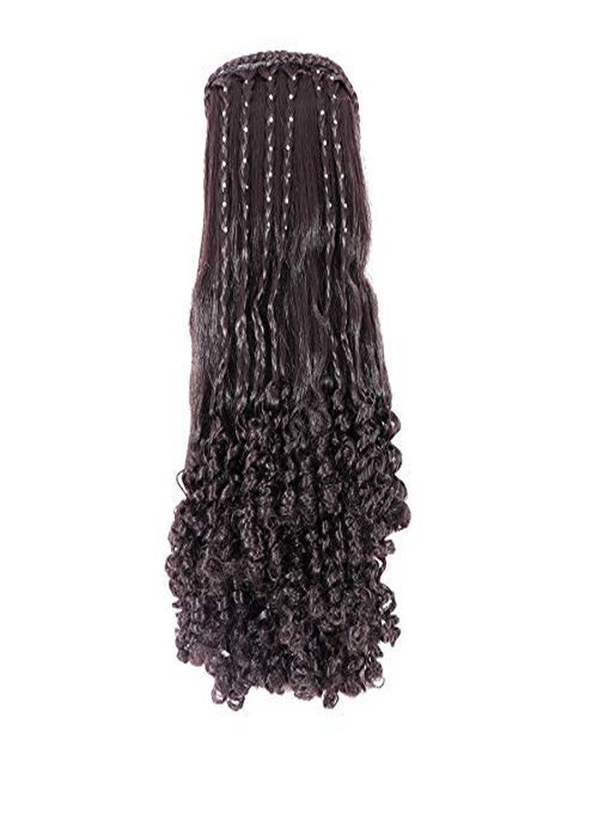 Honbon Curly/Wavy Wig with Stone Work for Women and Girls (Brown, 12-14 Inches) … - Image 2