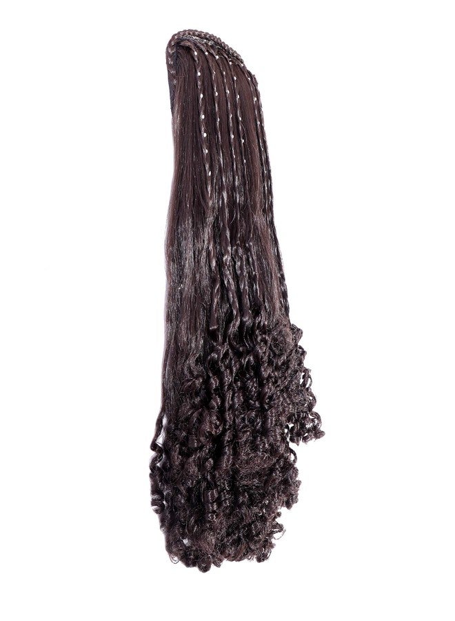 Honbon Curly/Wavy Wig with Stone Work for Women and Girls (Brown, 12-14 Inches) … - Image 3