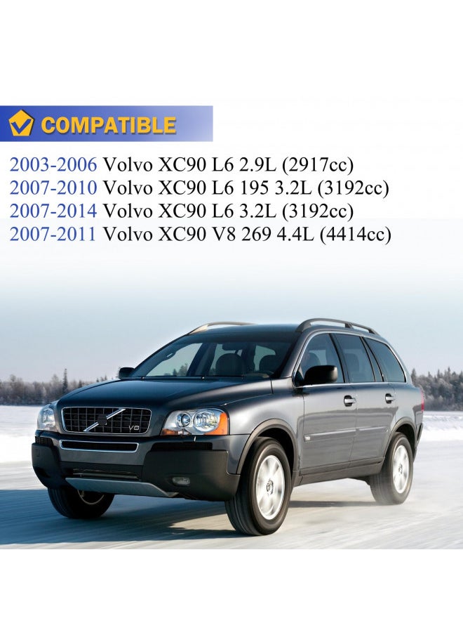 X4XZ 603-667 Front Engine Coolant Reservoir Radiator Expansion Tank with Sensor & Cap for 2003-2014 Volvo XC90 Replaces# 30760100 86834553 EPT0019 V950217  - Image 1