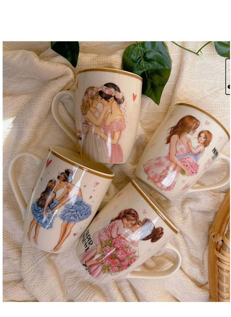 Generic Porcelain Mugs Set Of 4 