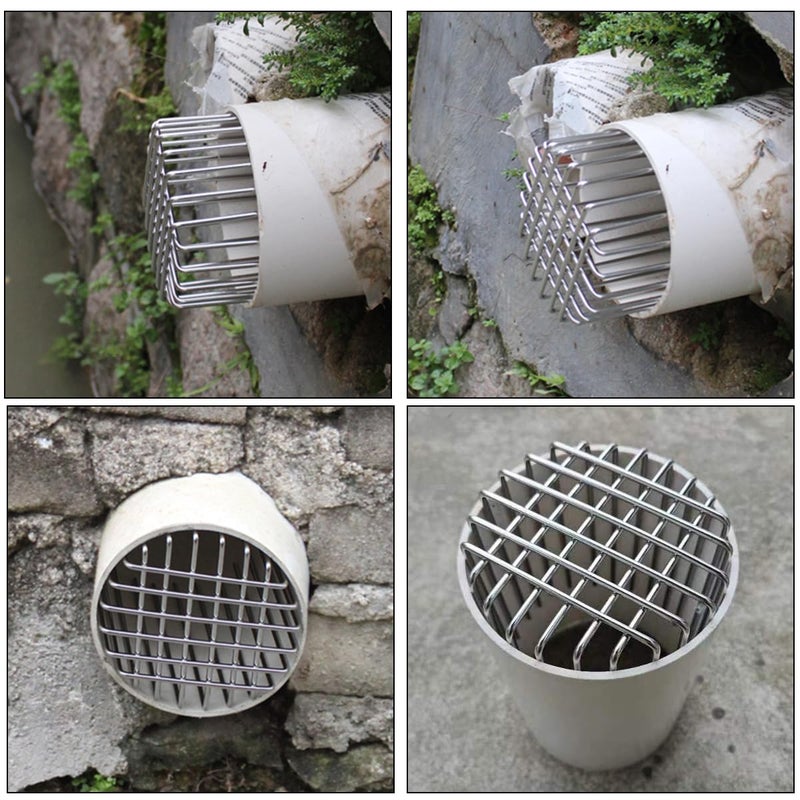 HASTHIP® Rust-Resistant Metal Wire Grid Drain Outlet Stopper with Anti-Rat Design, Flexible Universal Pipe Guard For 95-95mm Diameter, Prevents Clogs & Rodent Entry - Image 5