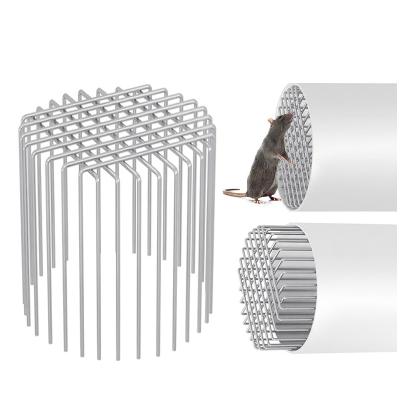 HASTHIP® Rust-Resistant Metal Wire Grid Drain Outlet Stopper with Anti-Rat Design, Flexible Universal Pipe Guard For 95-95mm Diameter, Prevents Clogs & Rodent Entry - Image 1