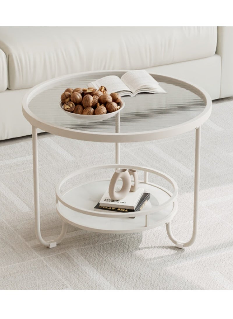 Glass Coffee Tables, Living Room Leisure Home, Modern Minimalist Design, Sofa Side Table, Small Unit Household Small Round Table, Living Room Furniture, Transparent Small Tea Table - Image 1