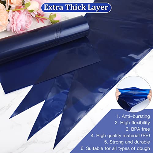 ELECLAND 50Pcs Disposable Piping Bags Extra Large Thicken 21Inch Pastry Bags Icing Piping Bags for Cookies Cupcakes Dessert Cakes Decorating - Image 4