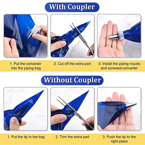 ELECLAND 50Pcs Disposable Piping Bags Extra Large Thicken 21Inch Pastry Bags Icing Piping Bags for Cookies Cupcakes Dessert Cakes Decorating - Image 3