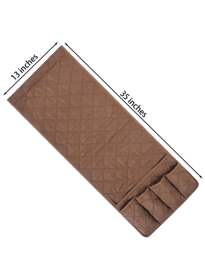 MDSTOP MDSTOP 5 Pockets Remote Control Holder Magazine Rack Space Saver Organizer Draped Over Sofa Couch Recliner Armrest  - Image 3