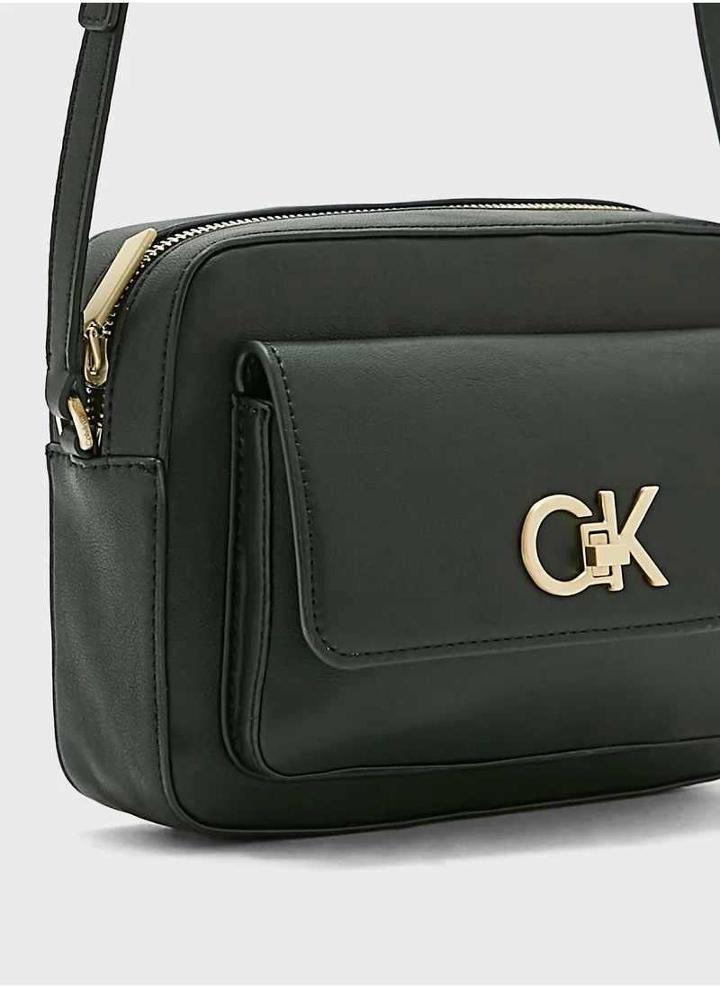 CALVIN KLEIN Re-Lock Flapover Crossbody
