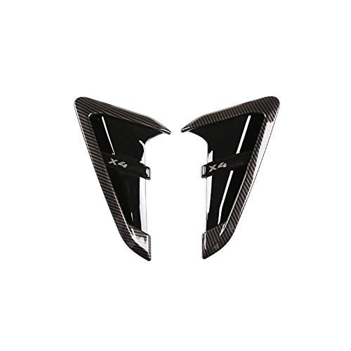 CHEYA Shark Gills Front Fender Side Air Flow Fender Vent Cover Trim ABS for BMW X3 G01 X4 G02 X3M X4M 2018-2021 (Carbon Fiber Style, X4 M) - Image 1