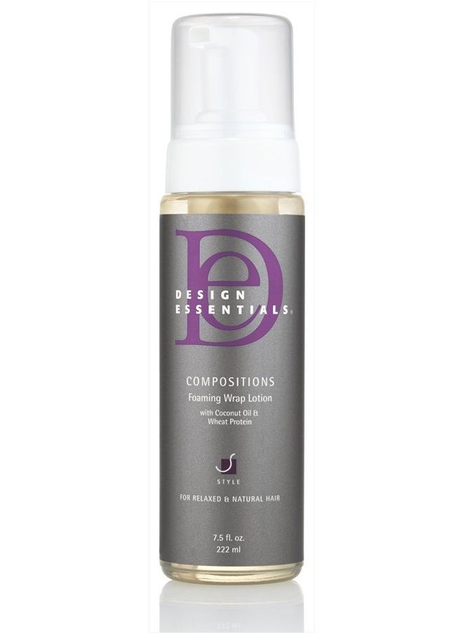 Design Essentials Compositions Foaming Wrap Lotion for Relaxed & Natural Hair, 7.5 Ounce  - Image 1