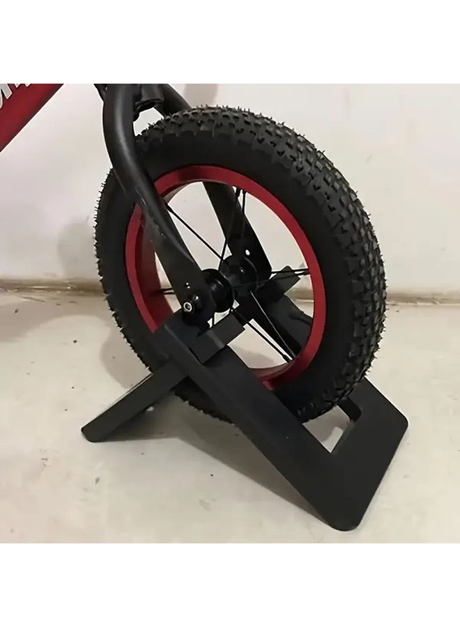 Bicycle Floor Standing Rack Bike Station Stand Suitable For Small And Lightweight Bicycles Black - Image 4