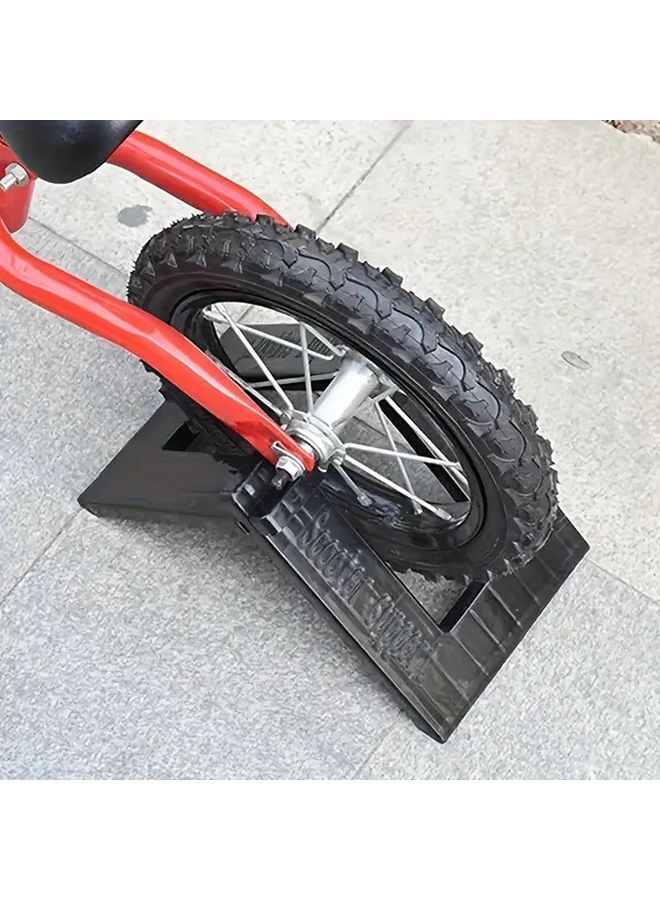 Bicycle Floor Standing Rack Bike Station Stand Suitable For Small And Lightweight Bicycles Black - Image 2