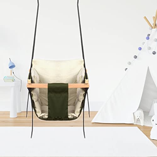 BOFFLE Swing for Kids | Jhula for Kids | Jhula for Baby | Baby Swing Hanging Indoor Outdoor | Baby Garden Swing with 2 Pillows (1 to 3 Years) (Up to 20 Kg) - Image 1
