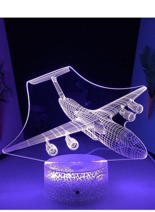 Multicolour 3D Illusion Table Lamp LED Airplane Night Light Lava Base Hologram Pattern Room Child Indoor Decorative 16 Color with Remote - pzsku/ZCB38A45A952C0D50DF9AZ/45/_/1679284408/567a65f4-16e0-4378-b4f2-ff39263ecda1