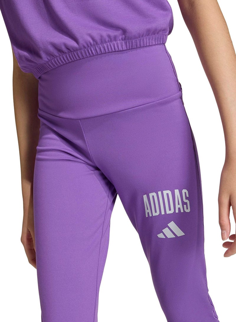 Adidas Seasonals Collegiate Typography Leggings - Image 3