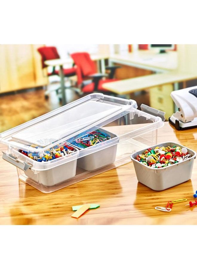 Grand 3 Compartments Storage Box Including 3 Bowls 1.2 Liters