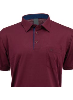 Oppland Men's Shirt Collar Pocket Short Sleeve Normal Cut Full Pattern Premium Cotton Fabric T-Shirt  - Image 1