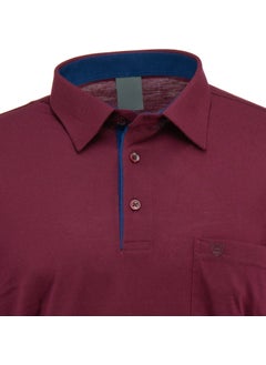 Oppland Men's Shirt Collar Pocket Short Sleeve Normal Cut Full Pattern Premium Cotton Fabric T-Shirt  - Image 4