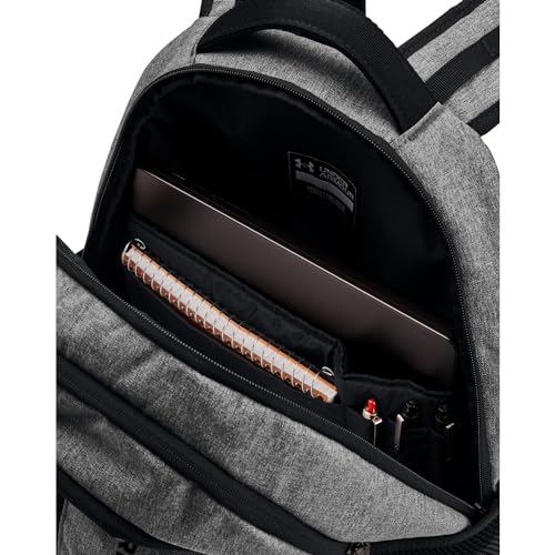 UNDER ARMOUR حقيبة ظهر هاسل 6.0 للبالغين من أندر أرمور، (026) كاستلروك هيفر/أسود/أسود، مقاس واحد يناسب معظم الأحجام - Image 4