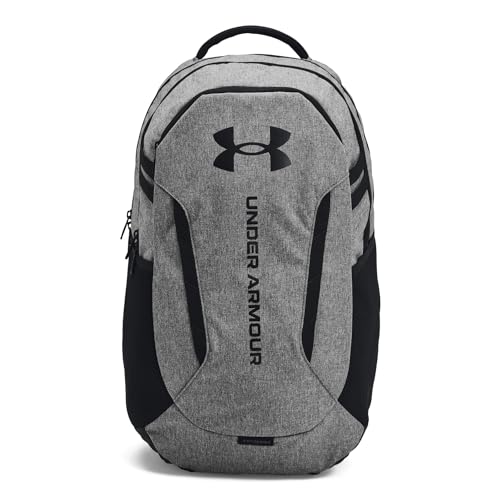 UNDER ARMOUR حقيبة ظهر هاسل 6.0 للبالغين من أندر أرمور، (026) كاستلروك هيفر/أسود/أسود، مقاس واحد يناسب معظم الأحجام - Image 1