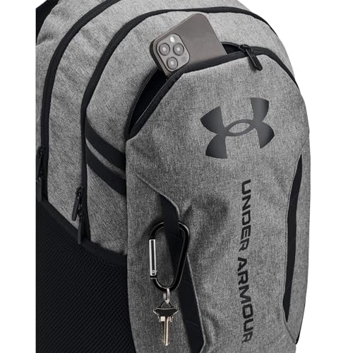 UNDER ARMOUR حقيبة ظهر هاسل 6.0 للبالغين من أندر أرمور، (026) كاستلروك هيفر/أسود/أسود، مقاس واحد يناسب معظم الأحجام - Image 3