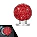 winterrock Bling Car Push Start Button Cover Crystal Rhinestone Auto Ball Engine Start Button Ring Sticker Cute Joystick Engine Ignition Switch Knob Decal Universal Car Decor for Girls Red - Image 2