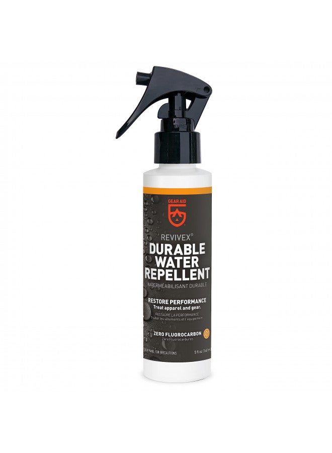 GEAR AID Revivex Durable Water Repellent (DWR) Spray for Waterproofing, Restoring Performance on Nylon Jackets, Gore-TEX, Paddle and Camping Gear, Non-aerosol, 5 oz - Image 1