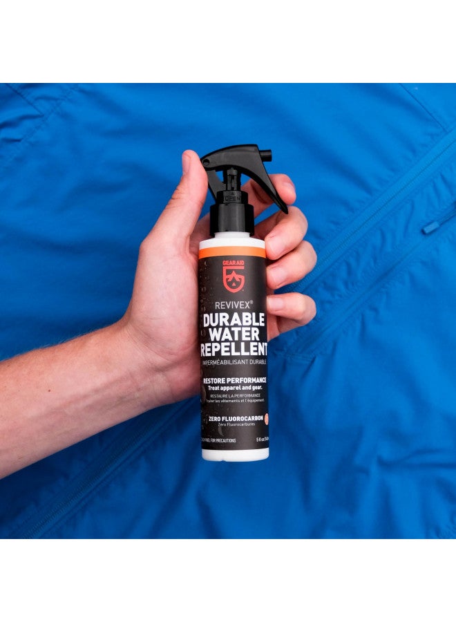 GEAR AID Revivex Durable Water Repellent (DWR) Spray for Waterproofing, Restoring Performance on Nylon Jackets, Gore-TEX, Paddle and Camping Gear, Non-aerosol, 5 oz - Image 2