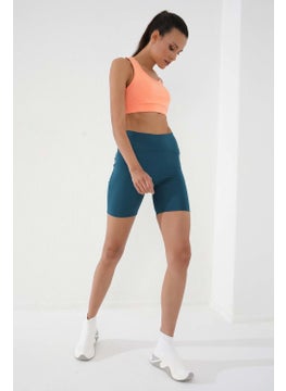 Tommy Life Emerald Women's High Waist Slimming Short Biker Leggings - 91007  - Image 2
