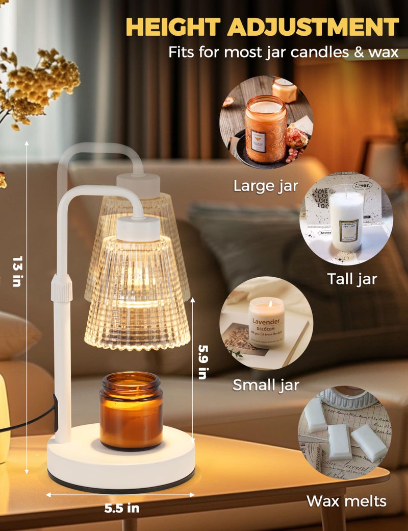 GODONLIF Candle Warmer Lamp with Timer Dimmable, Birthday Gifts for Women Mom, House Warming Gifts New Home Decor, Wax Melt Warmer for Jar Candles with 2 Bulbs - Image 5