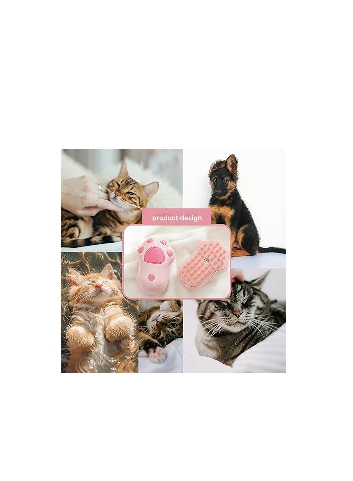 Cat Steam Brush, 3 In1 Steamy Cat Brush for Shedding, Cat Steamer Brush for Massage, Multifunctional Cat Grooming Brush, Pet Hair Removal Tool Comb for Cats and Dogs