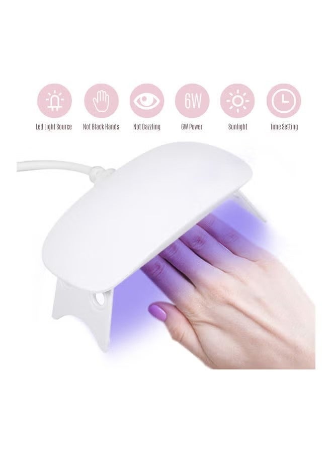 ORiTi Mini UV LED Nail Dryer Lamp White - Image 1