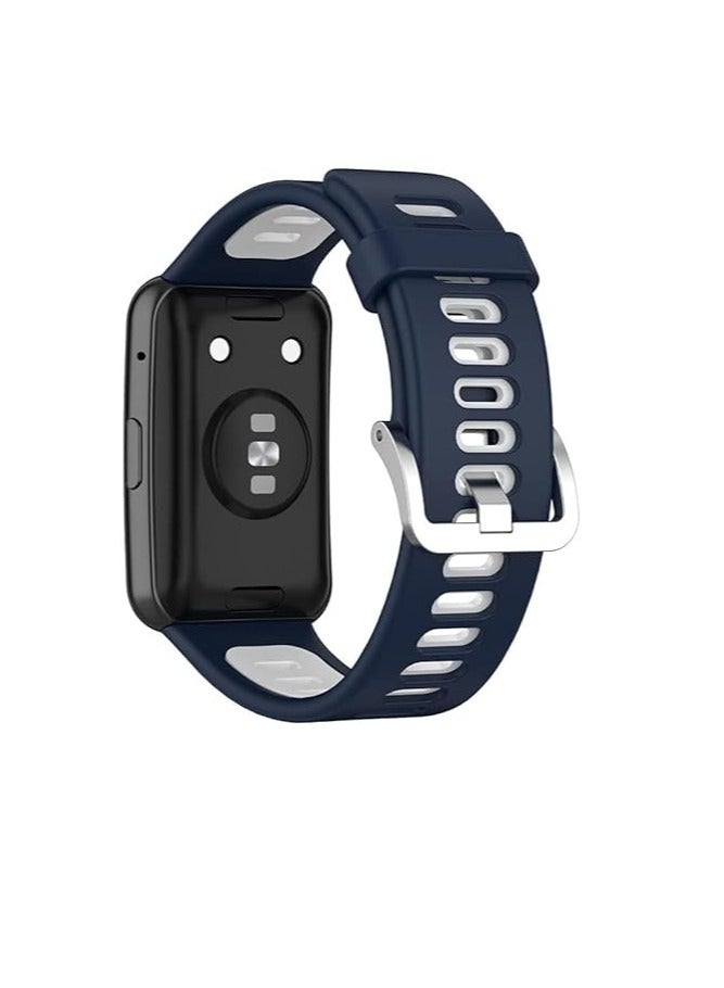 Bands Compatible With Huawei Watch Fit, Band for Women Men,Silicone Quick Release Soft Rubber Replacement Watch Band Replacement and case - Image 3