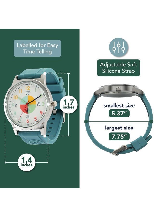 OWLCONIC Kids Watch - Analog Watches for Kids - Teal Green - Image 2