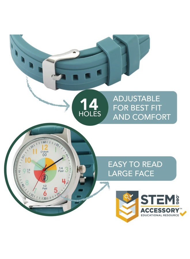 OWLCONIC Kids Watch - Analog Watches for Kids - Teal Green - Image 4