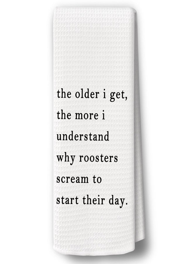 BCUANGD Funny Sarcastic Humorous Kitchen Towels Decor - Funny Dish Towel with Saying Hand Tea Towels, Hostess Friend Gifts for Christmas Dish Towel Dishcloths Decorations for Kitchen, 16"x24" - Image 1