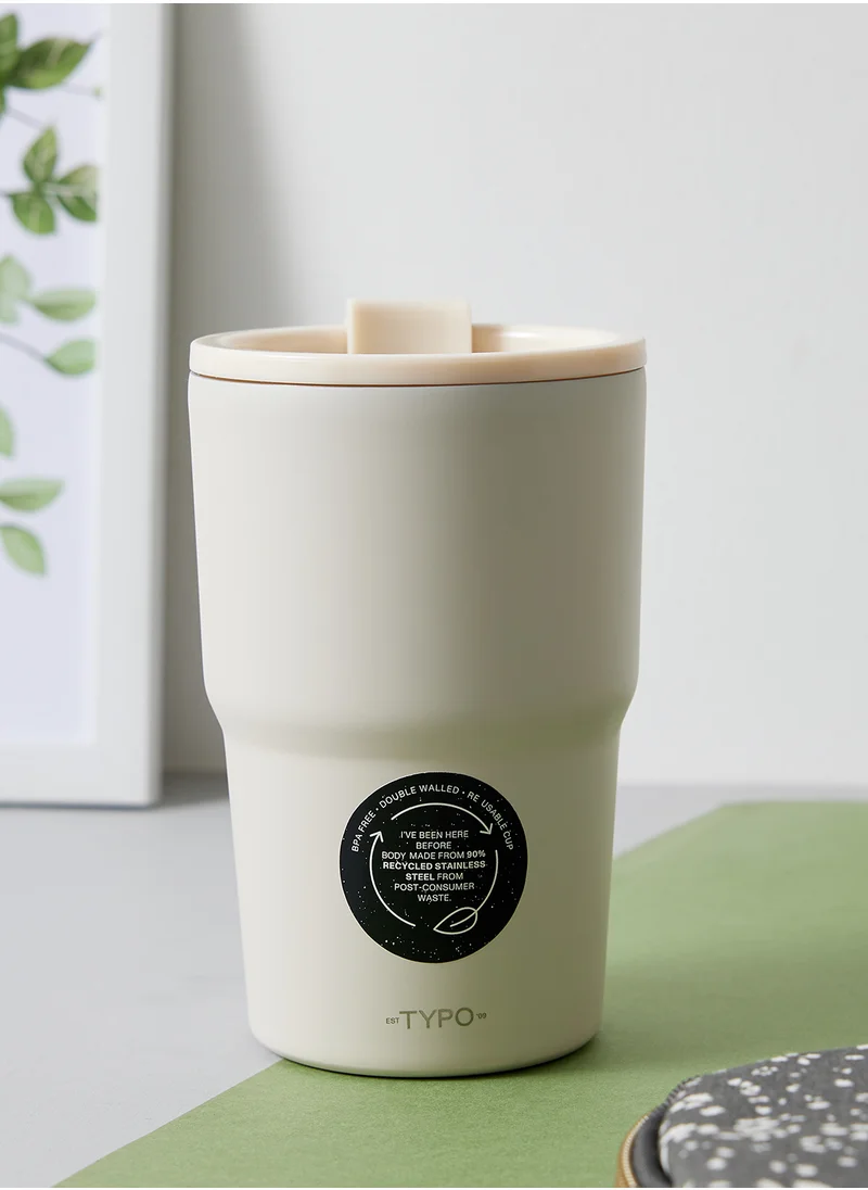 تايبو Space The Traveller Metal Commuter Cup Ecru