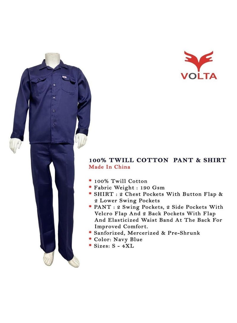 Volta volta uniform suit pant shirt navy blue  - Image 2