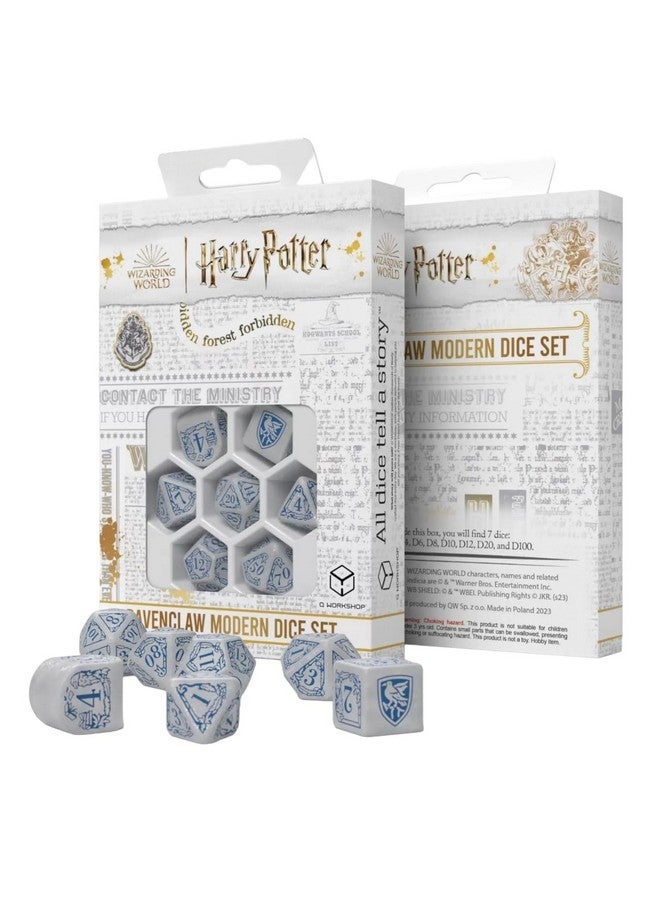 Q WORKSHOP Harry Potter Ravenclaw Modern Dice White - Image 1