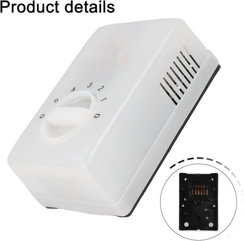 متحكم سقفي أبيض 220 فولت بخمس سرعات، مثبت على الحائط، منظم قابل للتعديل، موفر للطاقة - Image 5