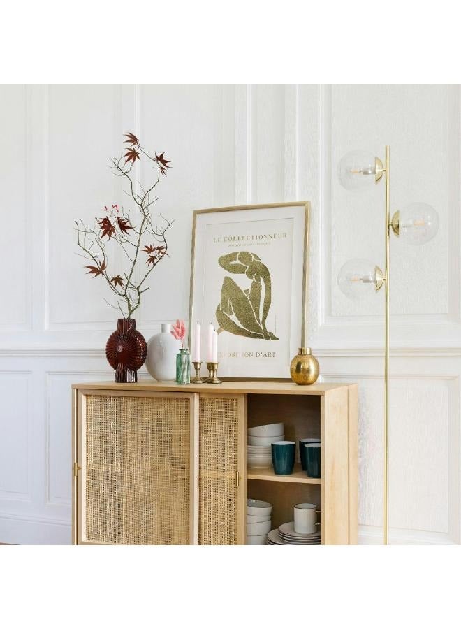 LOFT SHELL - II,VASE,L18.5XP8.5XH25CMS,RUBY,GLASS-196745 - Image 1