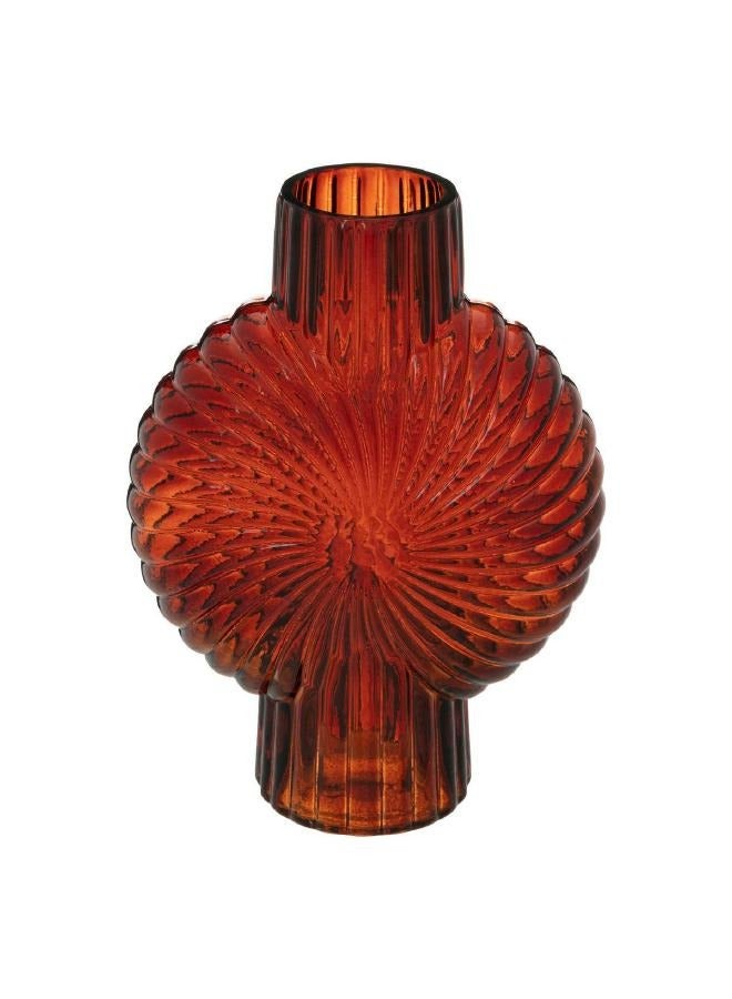 LOFT SHELL - II,VASE,L18.5XP8.5XH25CMS,RUBY,GLASS-196745 - Image 2