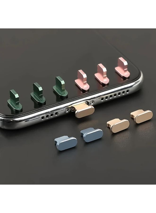 Black 4PCS Aluminum Alloy Dust Plugs For Lightning Port Compatible With Multiple Apple Devices - Image 5